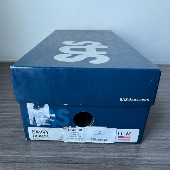 SAS Savvy Tripad Leather Loafers Shoes133 in Black - Picture 8 of 9